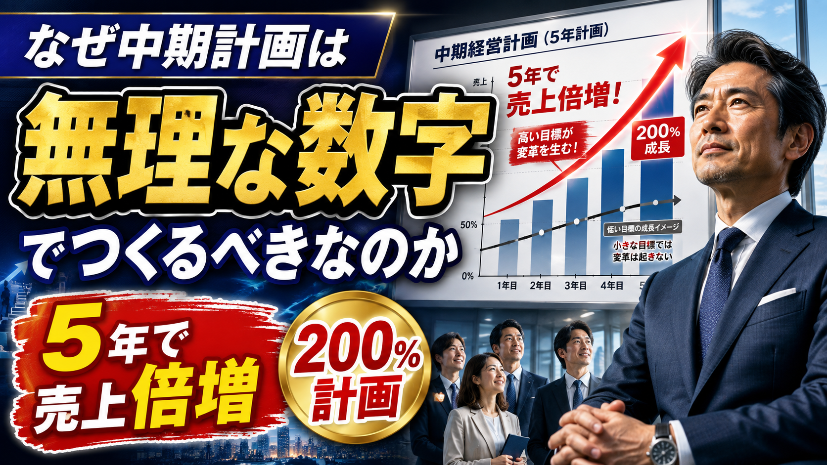 なぜ中期計画は「無理な数字」でつくるべきなのか