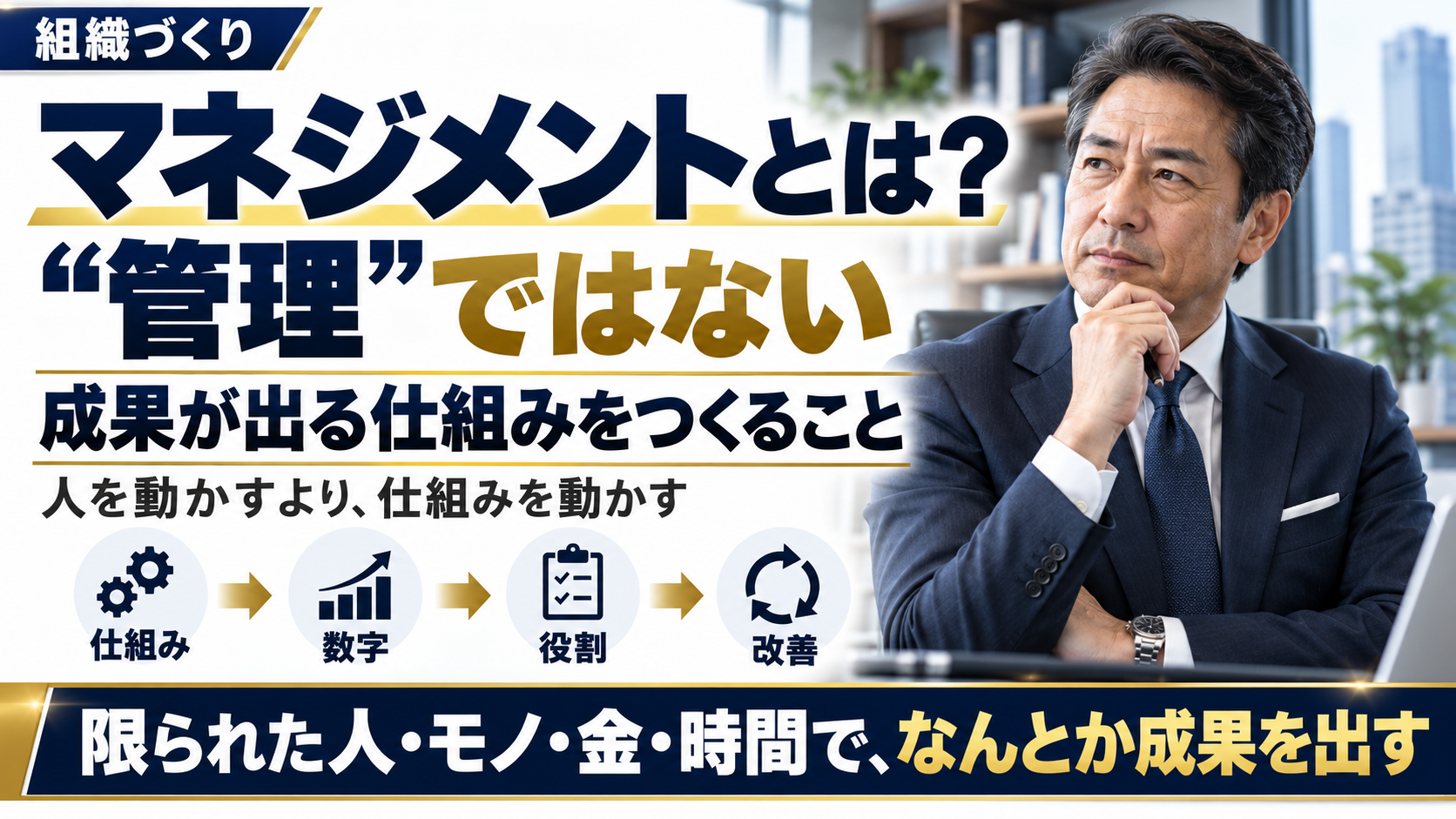 中小企業のマネジメントとは？人を管理せず、成果が出る仕組みをつくる