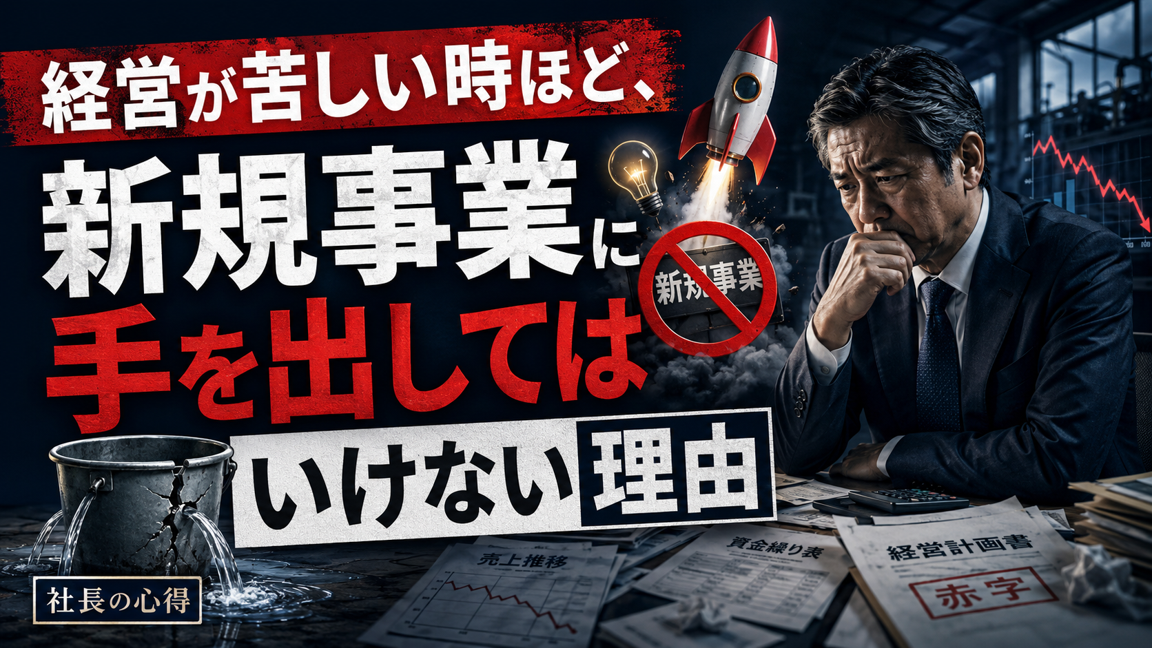 経営が苦しい時ほど、新規事業に手を出してはいけない理由