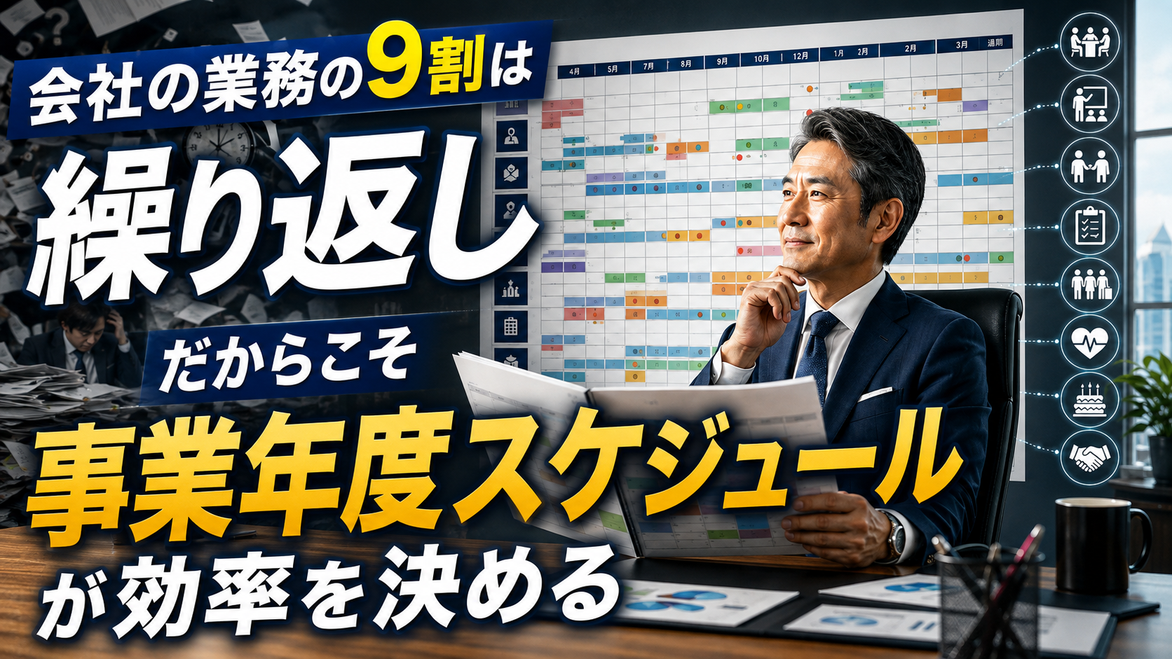 会社の業務の9割は繰り返し。だからこそ「事業年度スケジュール」が効率を決める