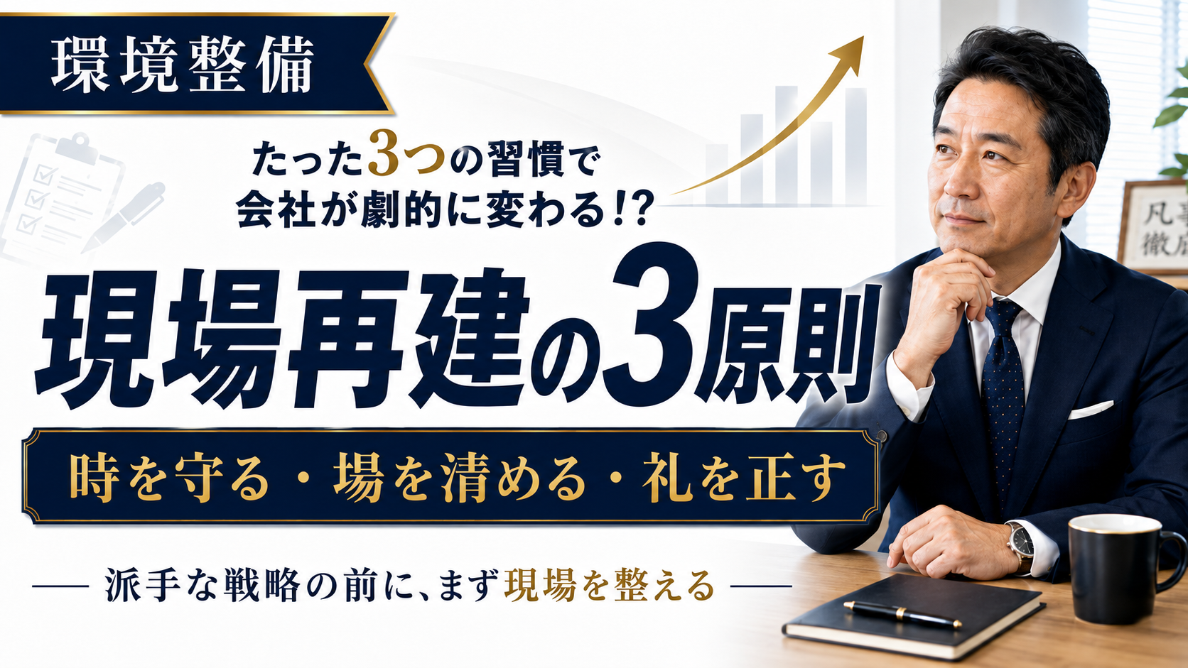 環境整備は整理整頓ではない。「時・場・礼」を整えると組織が変わる理由